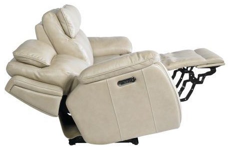 Bassett leather power reclining best sale sofa